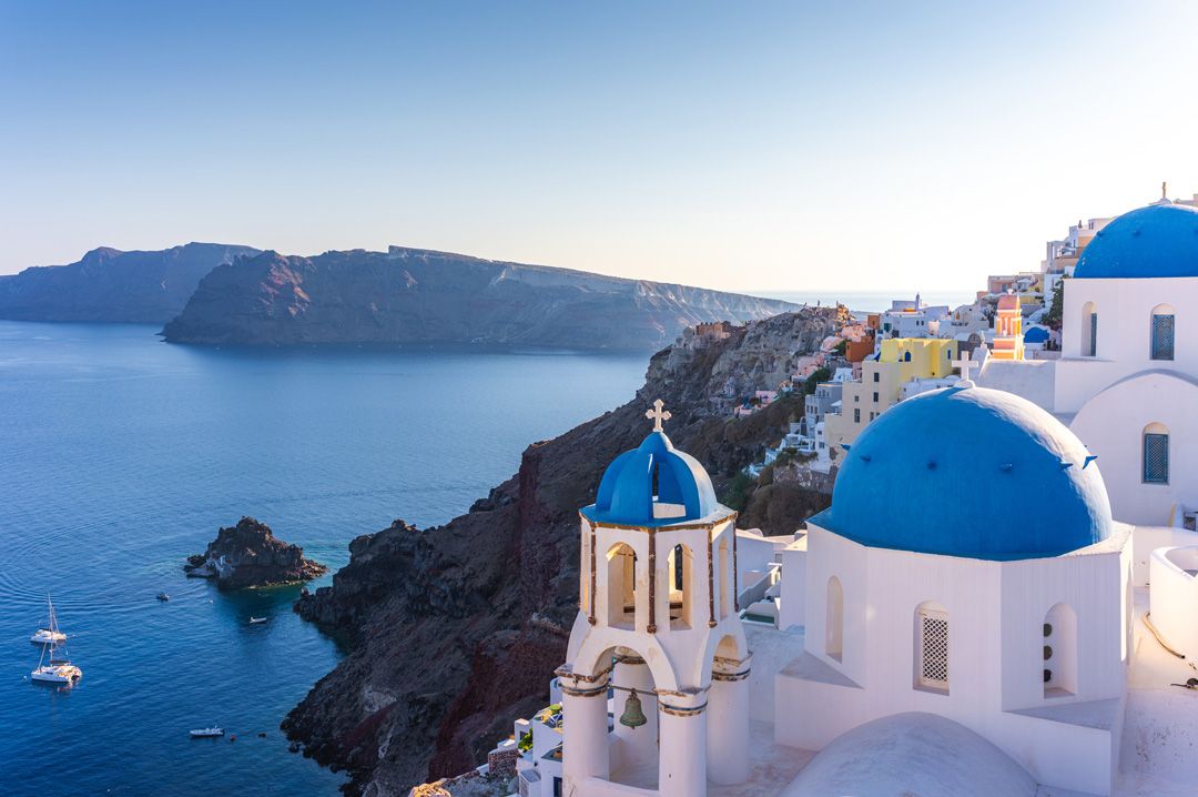 Oia, Santorini Island, Cyclades, Greece.