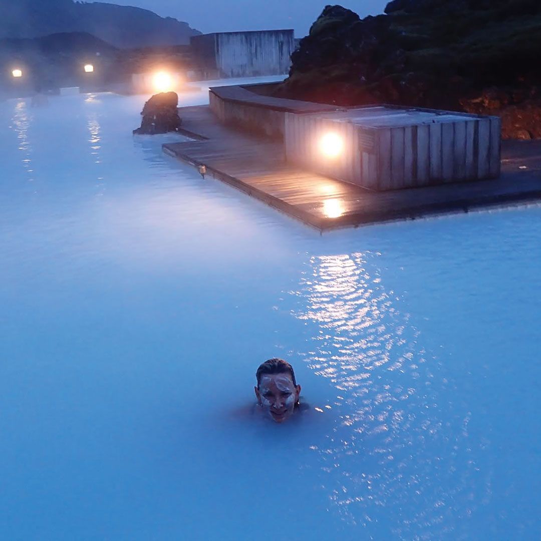 The author, in Blue Lagoon, Iceland.