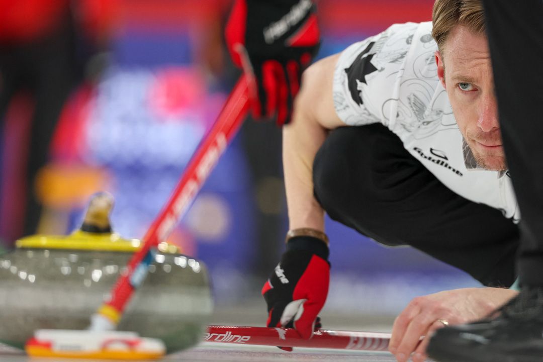 Jacobs's teammate Marc Kennedy was Canada's oldest Olympian in 2026. | Odd Andersen/AFP via Getty Images