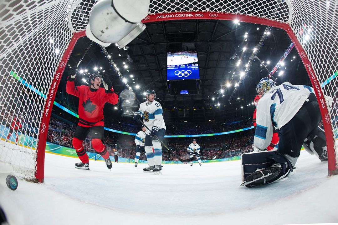 Macklin Celebrini's superb showing at 2026 Winter Games bodes well for Canada's future. | Bruce Bennett/Getty Images