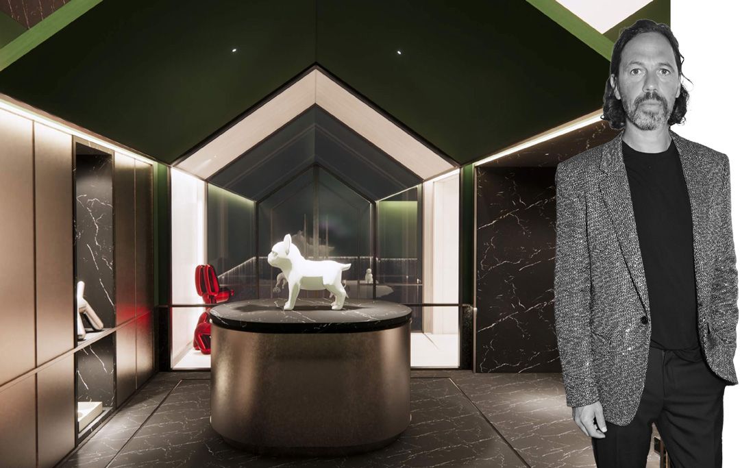 The building's pet spa is a natural fit for dog-lover Mark Scheinberg. | Rendering courtesy of 138 Yorkville; David M. Benett/Getty Images for Monot