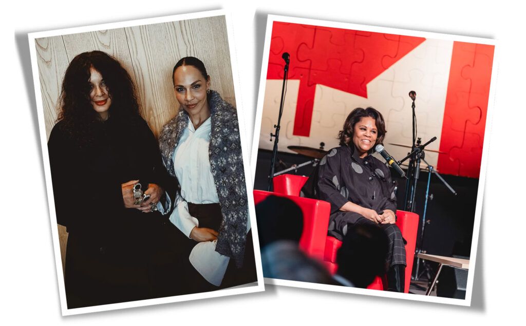 Playing it Forward The author with actor Amanda Brugel, who was grateful to experience the day with her son; Marci Ien leaned into her previous role as a news anchor leading the day's program and conducting interviews. | Kardinal Offishall; The Pinball Foundation