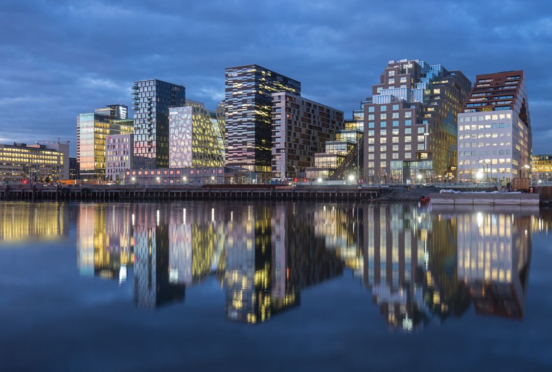 The Barcode Project in Oslo was built during Norway's oil boom, which helps funds that country's sovereign fund. | Mats Anda/Getty Images