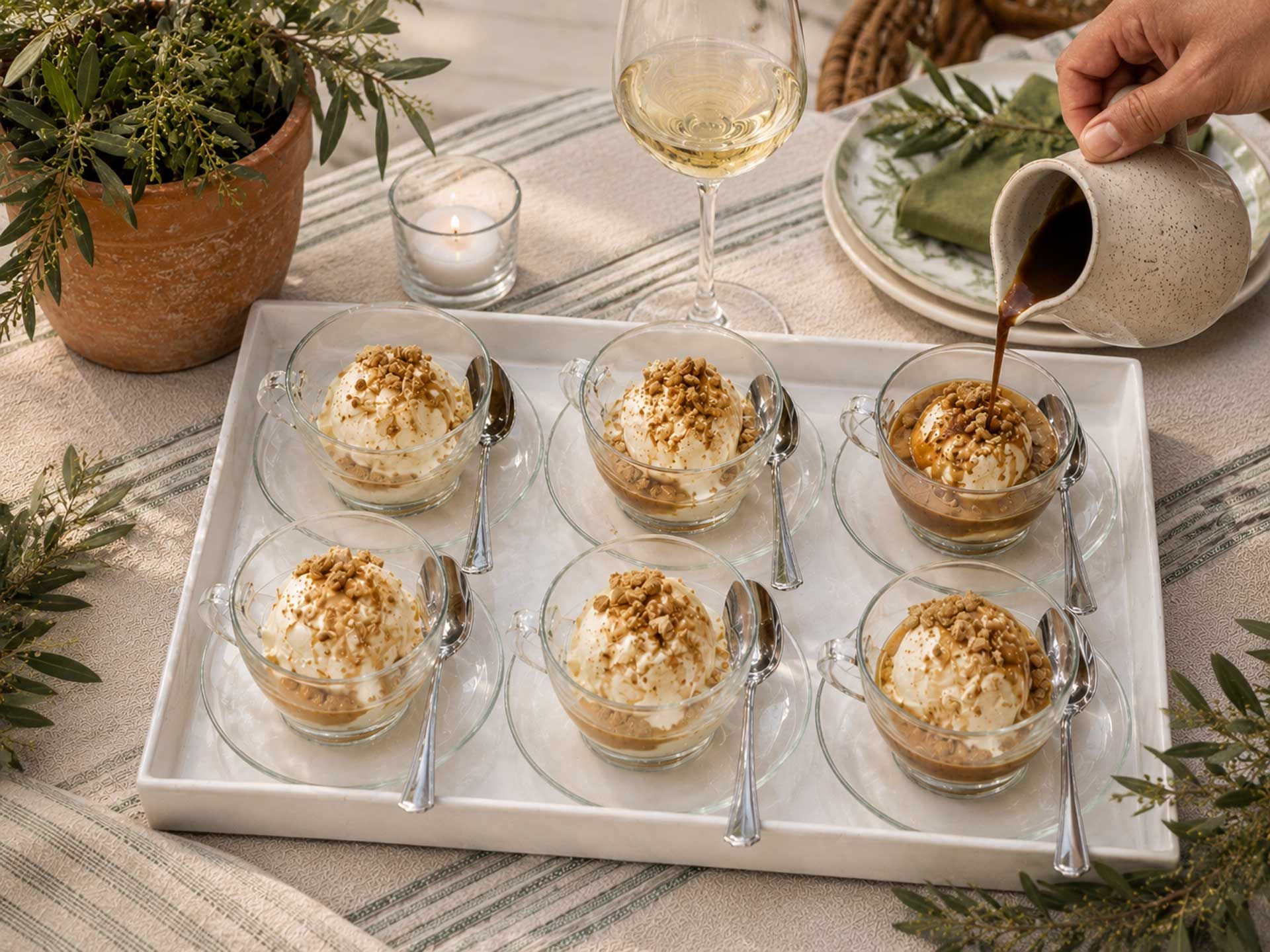 Mediterranean summer dinner